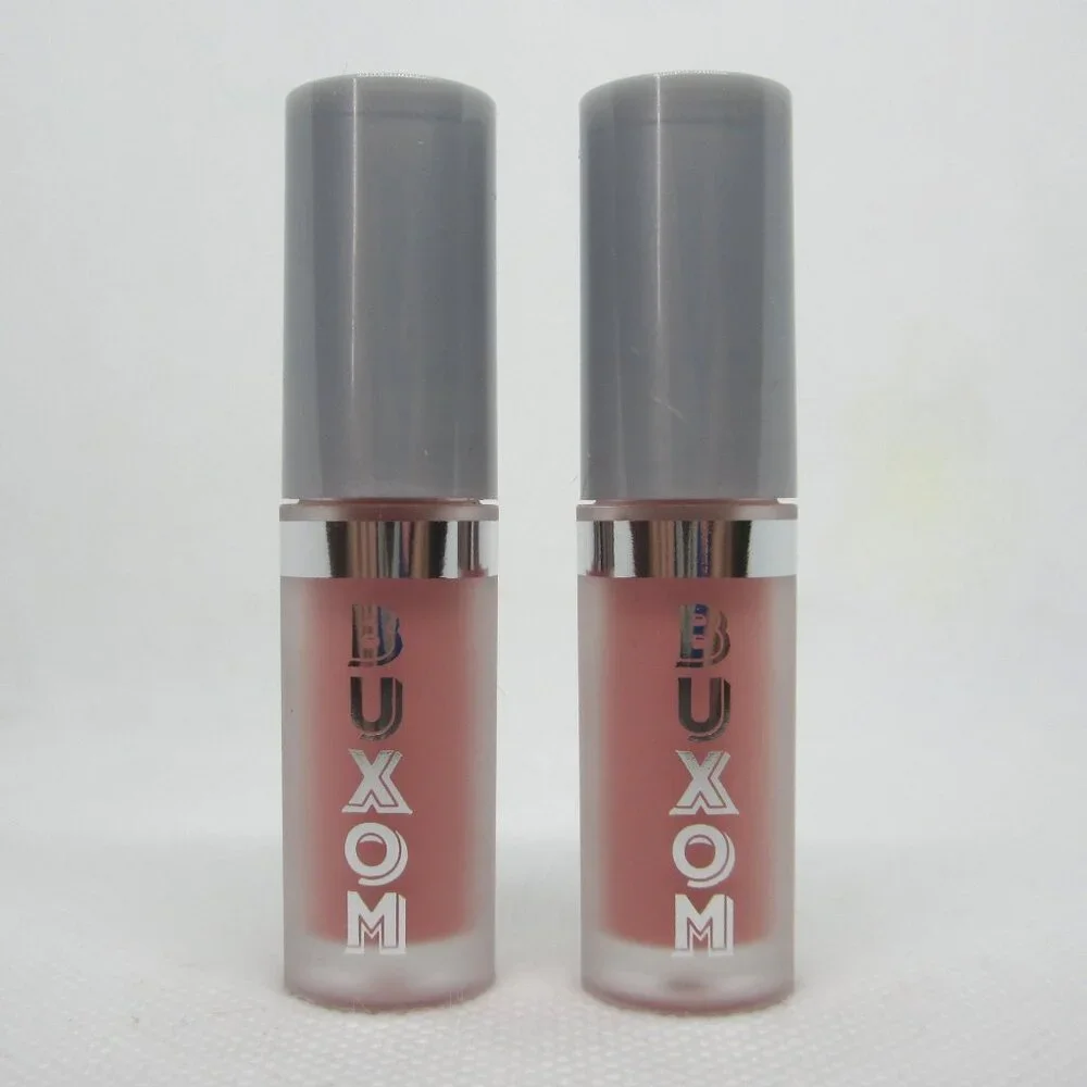 Lot (2) Buxom Plump Shot Plumping Lip Serum Soft Blush travel mini 0.04 oz.
